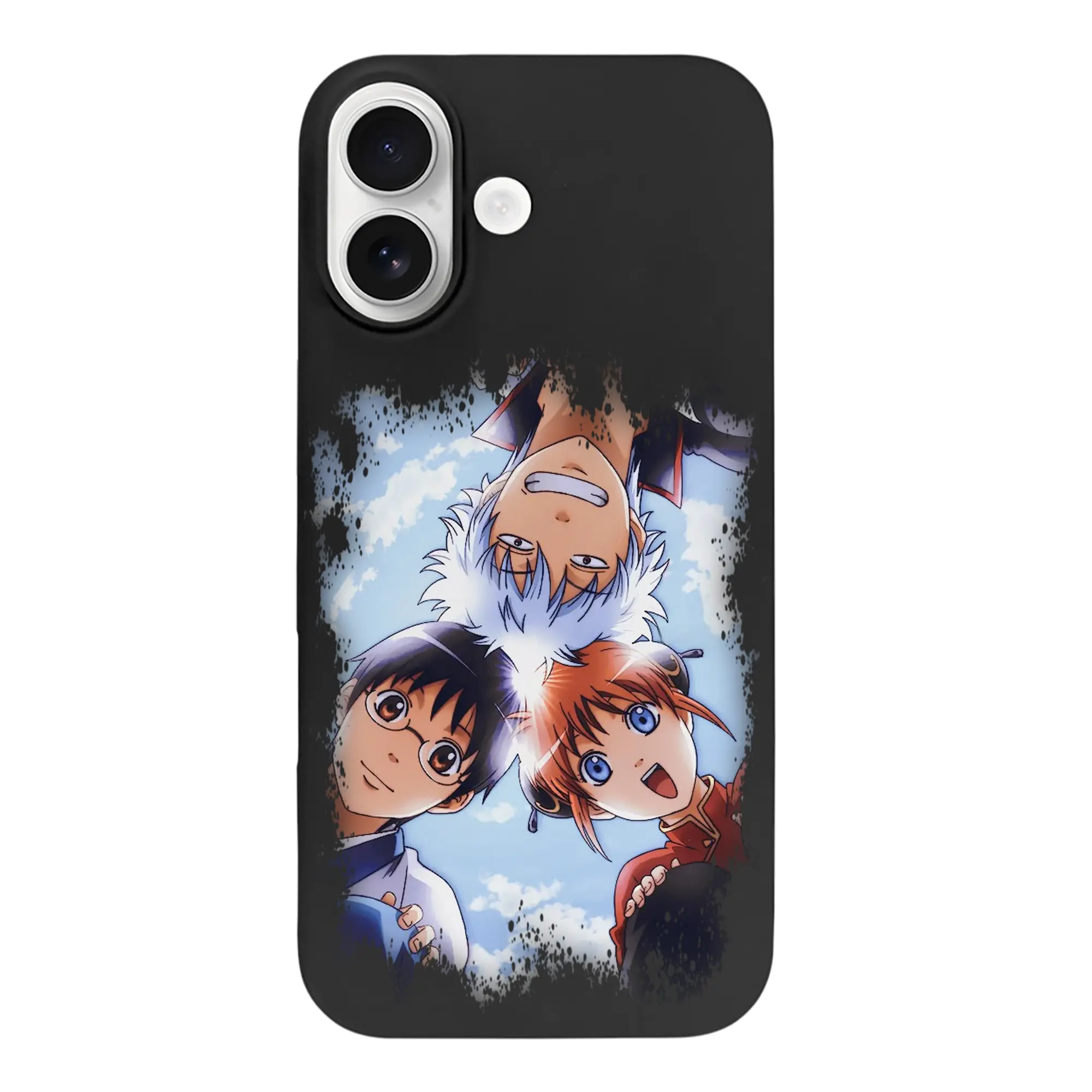 銀魂 グッズ 坂田 銀時 - iPhone 17 シリーズ シリコンケース 薄型 耐衝撃 指紋防止 ソフトタッチカバー 精密フィット 傷防止 保護ケース iPhone 17/17 Air/17 Pro/17 Pro Max 対応